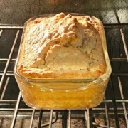 beer bread made with lager baked