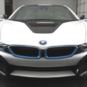 front view of a 2015 BMW i8 PHEV