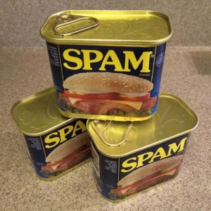 3 cans of SPAM