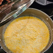shredded cheesy omelet