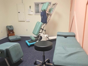 One of the Gonstead chiropractic treatment rooms at Conquer Health