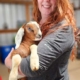 Faith with one of her goat babies