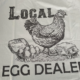 Local egg dealer at the farmers market