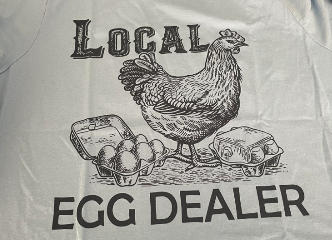 Local egg dealer at the farmers market