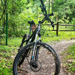 My mountain bike at Meridian park in Tallahassee