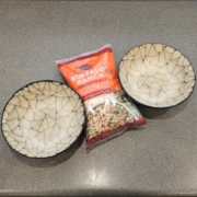 to make our $30 budget, I incorporated a $3 bag of salad