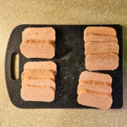 slices of SPAM to be cooked