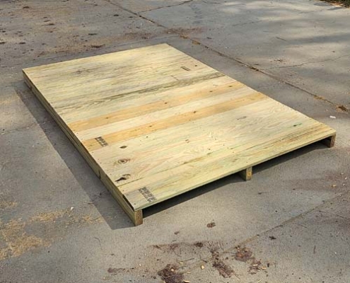 a custom pallet is all the skid is for building our goat tote