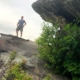 Tim at the top of chain rock in Middlesboro.
